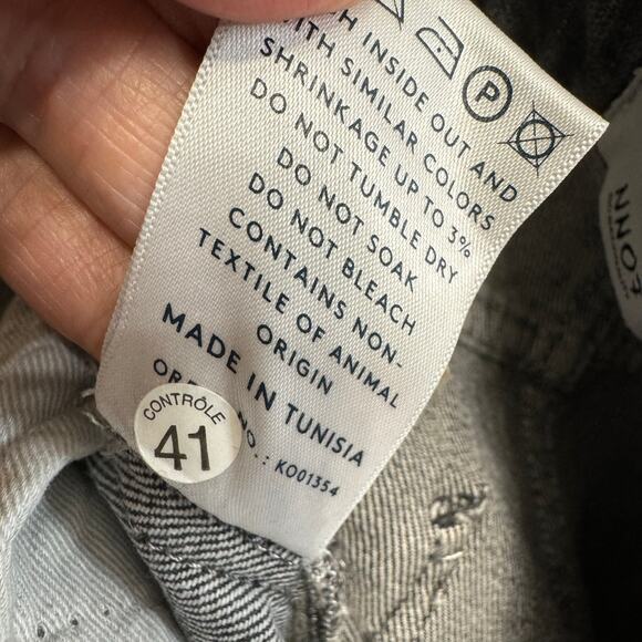 NN07 No Nationality Three Skinny jeans Charcoal Grey Men's 30x30 - Picture 12 of 12